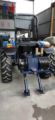 22KW Tractor Drawn Winch Hydraulic PTO Winch with 4 Ton Pulling Capacity for Forestry and Land Clearing