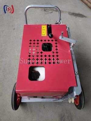 Gasoline Powered Cable Winch Machine with 3KN Traction Force for 5-45mm Optical Cable Traction Equipment and Fiber Cable Puller