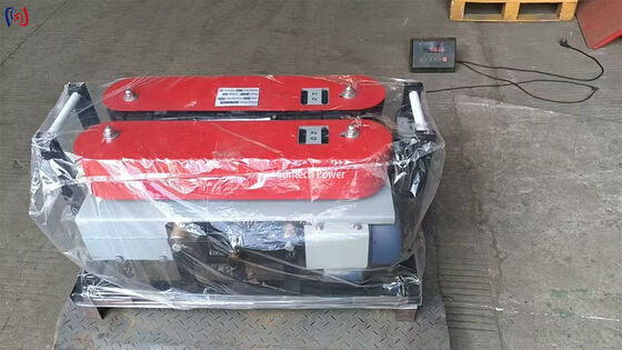 8KN Pulling Force 380V Dual Motor Cable Conveyer Electric Cable Winch Machine for 25-180mm Cable Laying
