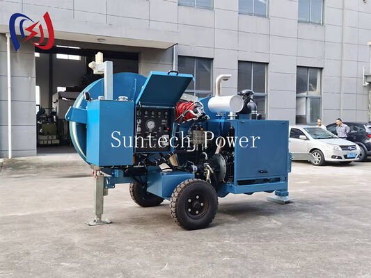 60KN Hydraulic Traction Equipment and 50KN Hydraulic Puller with 5 km/h Max Pulling Speed for Overhead Line Stringing