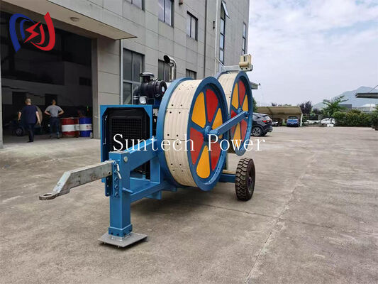 60KN Hydraulic Traction Equipment and 50KN Hydraulic Puller with 5 km/h Max Pulling Speed for Overhead Line Stringing