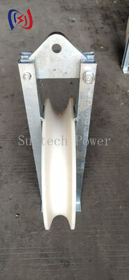 508mm MC Nylon Sheave Conductor Stringing Block with 20-60KN Rated Load for Overhead Line Pulling