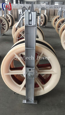 Seven Sheave 660 Series Conductor Stringing Block 75KN Load for UHV Bundle Conductor Pulling