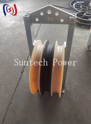 Seven Sheave 660 Series Conductor Stringing Block 75KN Load for UHV Bundle Conductor Pulling