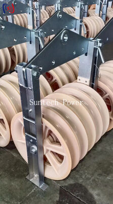 200KN Five Sheave Conductor Stringing Block with 1040mm Sheave Diameter for Heavy Haul Pulling