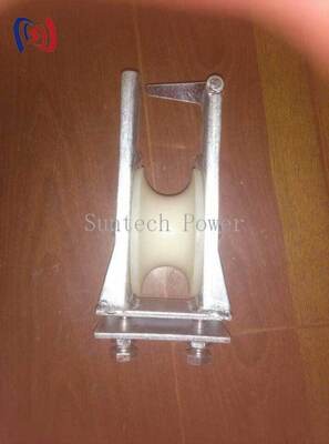 Open Side Conductor Stringing Block with Hook Hanger for 5-20KN Aerial Cable Stringing Roller