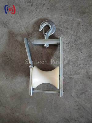 160x230mm Wide Sheave Stringing Roller Cable Stringing Roller for 200mm Cable 5KN Load
