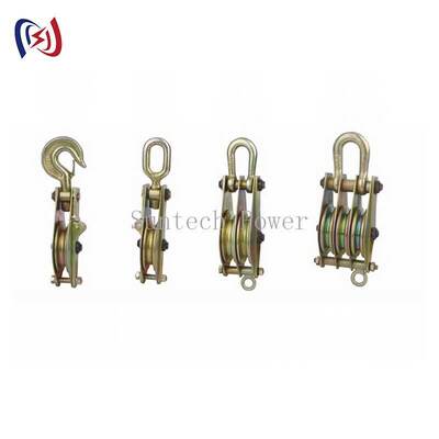 Four Sheave Hoisting Tackle 200KN Load Block and Tackle for Tower Erection Reeving