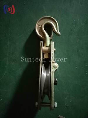 Four Sheave Hoisting Tackle 200KN Load Block and Tackle for Tower Erection Reeving