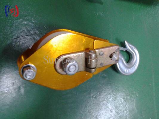 Epoxy Resin Plate Hoisting Tackle with MC Nylon Sheave for 5-50KN Live Line Tower Work