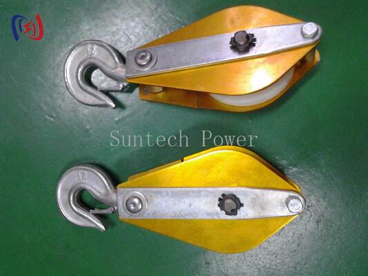 Epoxy Resin Plate Hoisting Tackle with MC Nylon Sheave for 5-50KN Live Line Tower Work