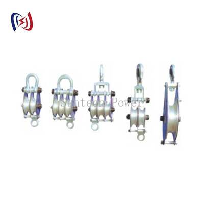 Lightweight Aluminum Hoisting Tackle 100KN Rated Load Hand Carried Block and Tackle for Tower Work