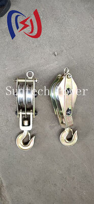 Lightweight Aluminum Hoisting Tackle 100KN Rated Load Hand Carried Block and Tackle for Tower Work