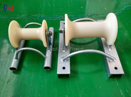 5 KN Ground Cable Roller with Casting Aluminium Carrier for 200mm Duct Pulls and Cable Roller Pulley Runways