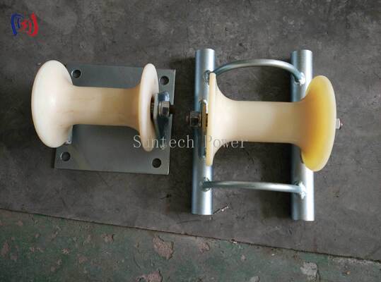 5 KN Ground Cable Roller with Casting Aluminium Carrier for 200mm Duct Pulls and Cable Roller Pulley Runways