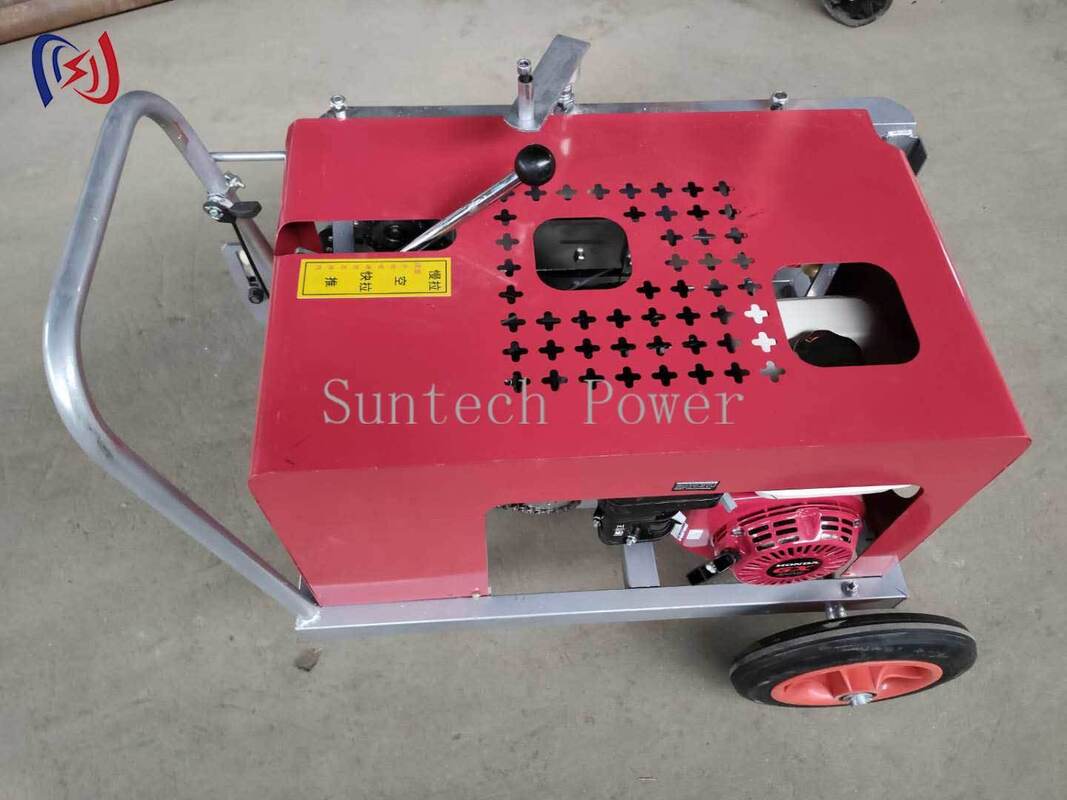 Gasoline Powered Cable Winch Machine with 3KN Traction Force for 5-45mm Optical Cable Traction Equipment and Fiber Cable Puller