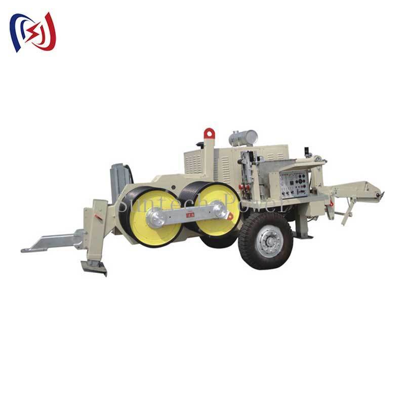 60KN Hydraulic Traction Equipment and 50KN Hydraulic Puller with 5 km/h Max Pulling Speed for Overhead Line Stringing