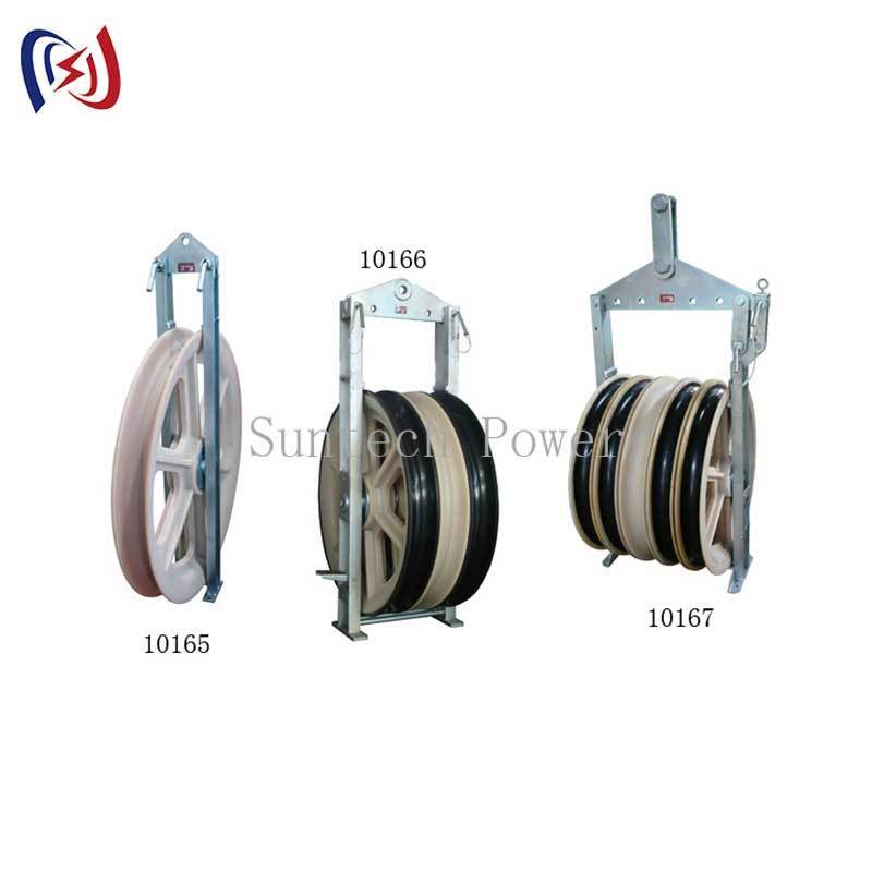 200KN Five Sheave Conductor Stringing Block with 1040mm Sheave Diameter for Heavy Haul Pulling