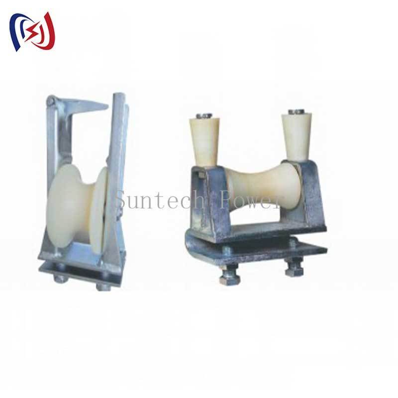Open Side Conductor Stringing Block with Hook Hanger for 5-20KN Aerial Cable Stringing Roller