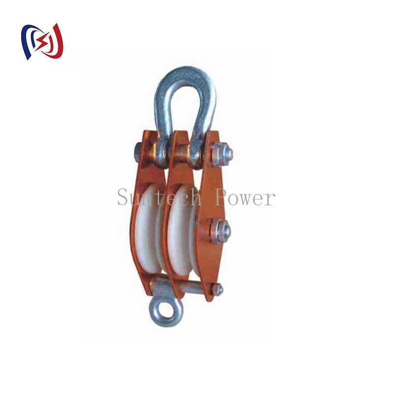 Epoxy Resin Plate Hoisting Tackle with MC Nylon Sheave for 5-50KN Live Line Tower Work