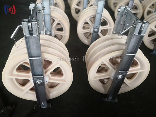 30 - 150KG Large Diameter Rope Pulley Conductor ACSR500 Heavy Duty Wire Rope Pulley