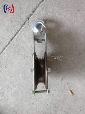 Cable Ground Stringing Roller Pulley Sheave Conductor Block For Power Transmission Wire