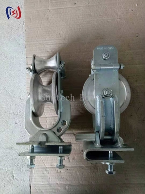 Crossarm Mounted Conductor Stringing Blocks 20KN Transmission Stringing Blocks