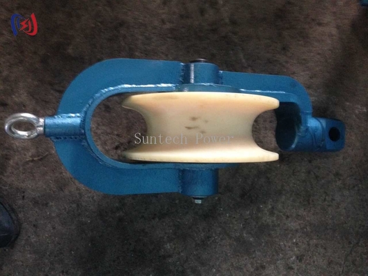 Overhead Line Round Belt Hold Down Wire Rope Pulley Wheel Transmission Stringing Blocks