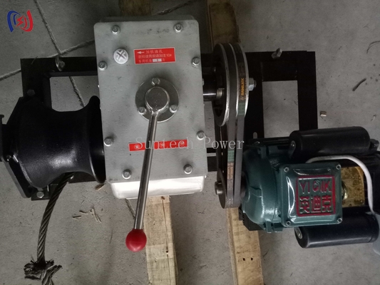 108KG 160KG Powered Winch Belt Drive Electromotor Transmission Line Stringing Tools