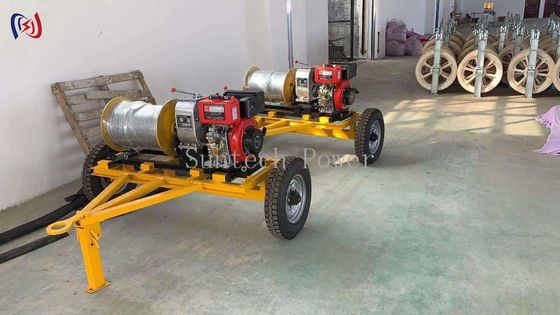 Portable Cable Pulling Winch Compact For Utility Telecom Line Installation​