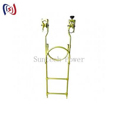 Heavy Duty Steel Construction Hanging Rope Ladder Trolley for Single Line Transmission Work