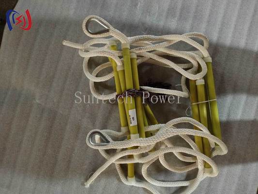 Professional Grade 12x300 Model Insulated Rope Ladder for Live Line Electrical Maintenance and Repair Work