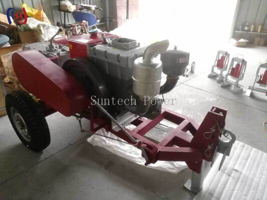 Reliable Double Drum Winch for Synchronized Lifting and Pulling Tasks in Electrical Tower Assembly and Maintenance