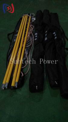 Bare Copper Grounding Lead for Low Resistance Permanent Grounding Connections in Power Installations