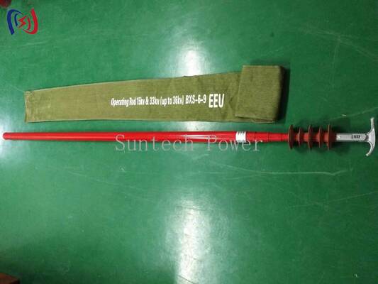 500KV Rated Voltage Switch Rod with 3-8M Total Length and 3-5 Node Number for Utility Line Crews