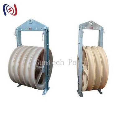 Precision 822 Series Stringing Block with MC Nylon Sheave for Minimizing Conductor Abrasion and 30-150KN Rated Load