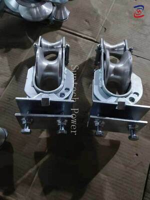 Durable Aluminum Three Purpose Stringing Block with 20KN Rated Load for Power Line Construction