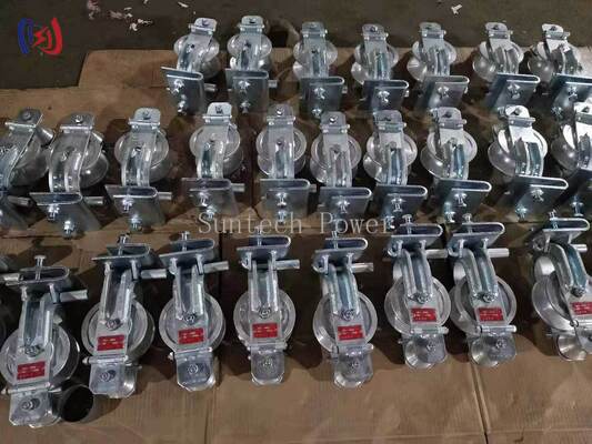 Durable Aluminum Three Purpose Stringing Block with 20KN Rated Load for Power Line Construction