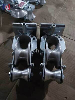 Durable Aluminum Three Purpose Stringing Block with 20KN Rated Load for Power Line Construction