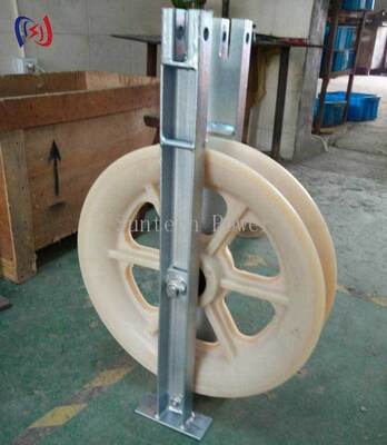 Precision OPGW Cable Stringing Block with 660x110mm Sheave Size and 20-50KN Rated Load for Protecting Optical Fibers