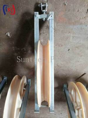 Precision OPGW Cable Stringing Block with 660x110mm Sheave Size and 20-50KN Rated Load for Protecting Optical Fibers