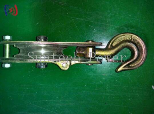 Heavy Duty Hoisting Tackle with 200KN Rated Load Casting Steel Sheave for Transmission Tower Construction