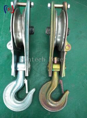 Heavy Duty Hoisting Tackle with 200KN Rated Load Casting Steel Sheave for Transmission Tower Construction