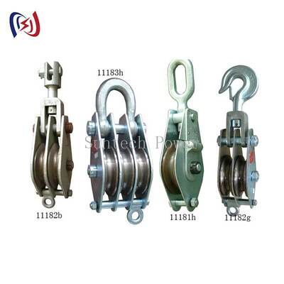 Heavy Duty Hoisting Tackle with 200KN Rated Load Casting Steel Sheave for Transmission Tower Construction