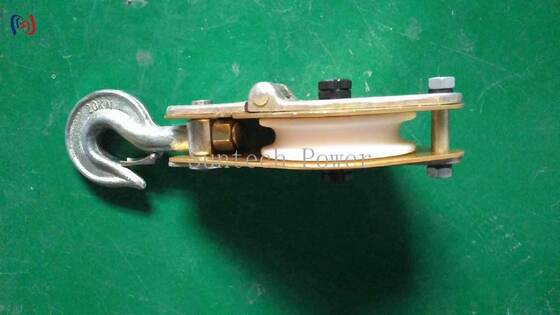 Non Conductive Hoisting Tackle with Aluminum Alloy Plate and Nylon Sheave for Safe Live Line Applications