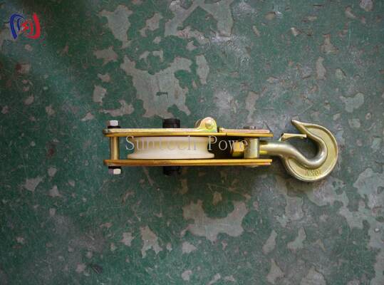 Non Conductive Hoisting Tackle with Aluminum Alloy Plate and Nylon Sheave for Safe Live Line Applications