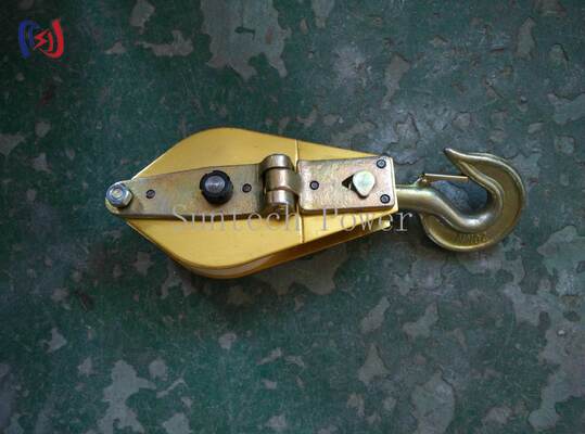 Non Conductive Hoisting Tackle with Aluminum Alloy Plate and Nylon Sheave for Safe Live Line Applications