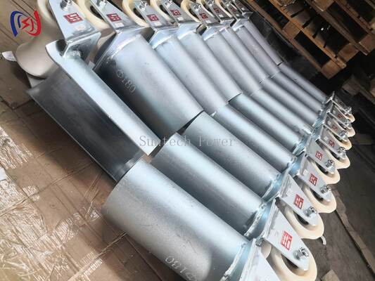 D Series Cable Entrance Protection Roller with 80-200mm Tube Diameter Prevents Cable Jacket Damage and Reduces Pulling Force