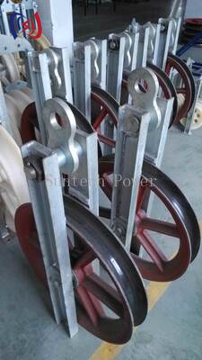 Durable High Speed Turning Block Reduces Friction and Prevents Cable Damage at Sharp Bends