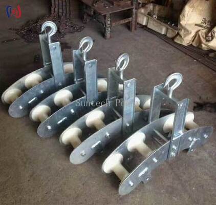 Professional Four Sheave Combined Block with 10KN Rated Load and R570 Bend Radius for Heavy Equipment Rigging